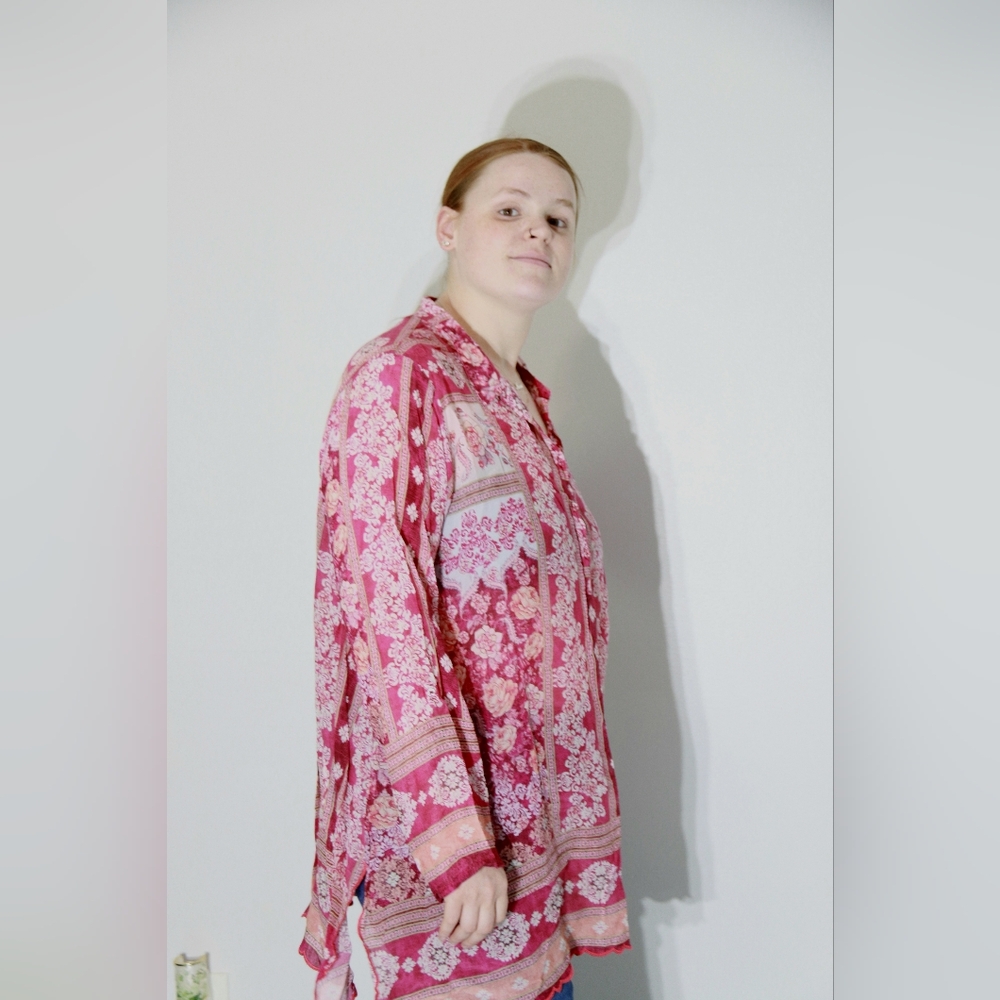 Johnny Was Floral Pink Women's Top